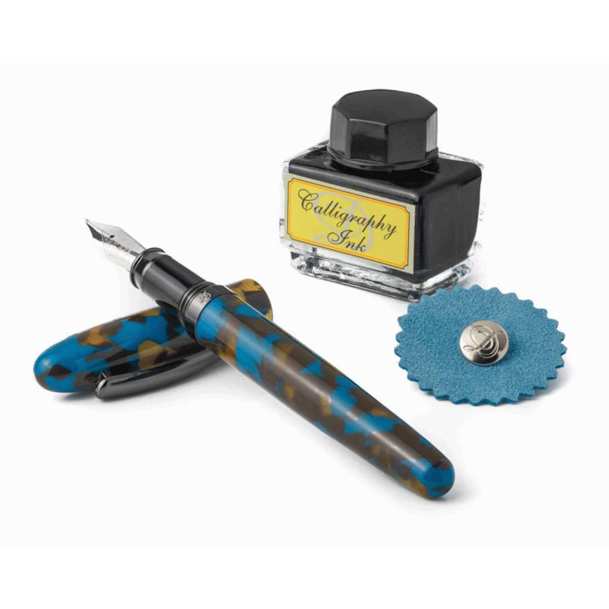 Dallaiti - Classic - Penna Stilografica - Blu e Marrone Dallaiti - Classic - Penna Stilografica - Blu e Marrone