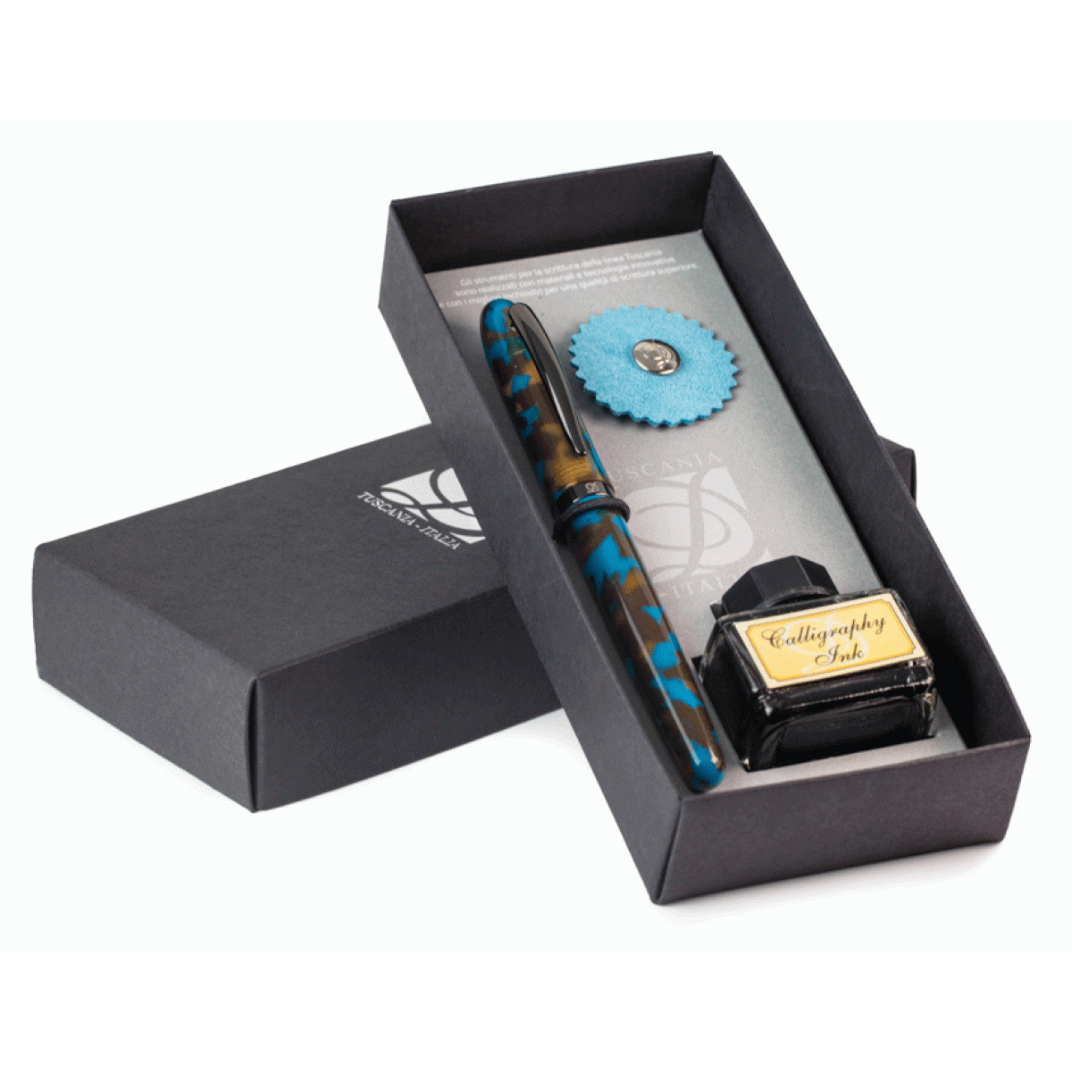 Dallaiti - Classic - Penna Stilografica - Blu e Marrone Dallaiti - Classic - Penna Stilografica - Blu e Marrone