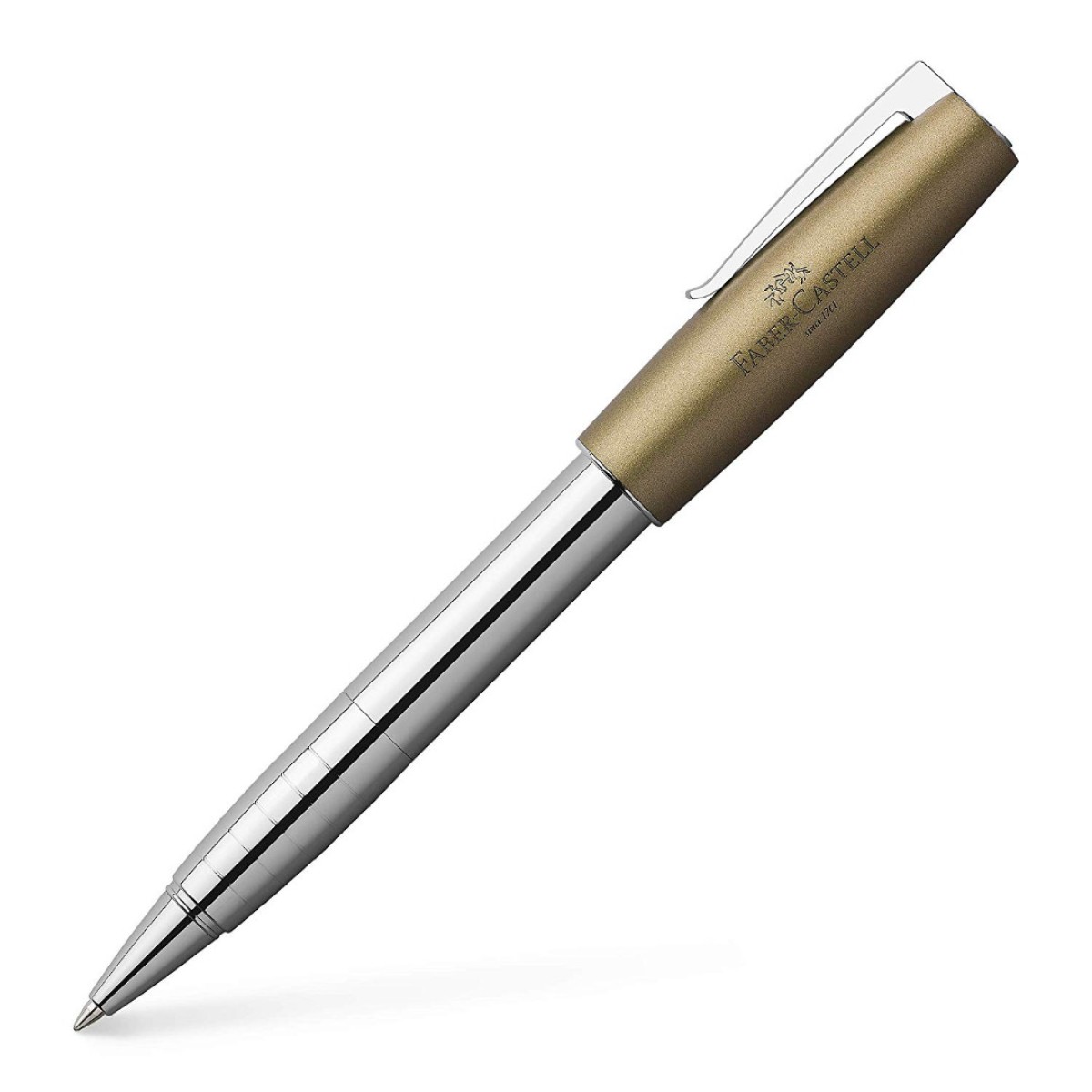 Faber Castell - Loom Metallic Olive Green - Rollerbal Faber Castell - Loom Metallic Olive Green - Rollerbal
