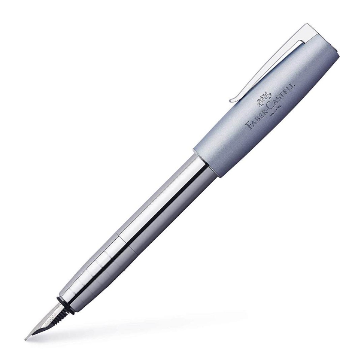 Faber Castell - Loom Metallic Grigio Azzurro - Stilografica Faber Castell - Loom Metallic Grigio Azzurro - Stilografica