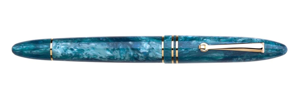 Leonardo Officina Italiana - Furore - Blu Smeraldo GT - Stilografica - Pennino oro Leonardo Officina Italiana - Furore - Blu Smeraldo GT - Stilografica - Pennino oro