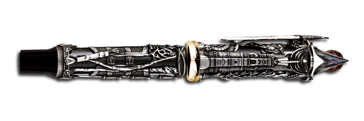 Montegrappa - Il signore degli Anelli - Stilografica Argento Montegrappa - Il signore degli Anelli - Stilografica Argento
