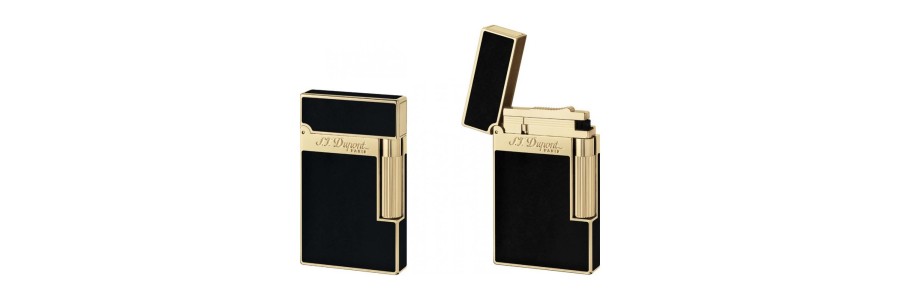 Dupont - 016884 - Accendino Linea 2 - Lacca Nera e Oro Dupont - 016884 - Accendino Linea 2 - Lacca Nera e Oro