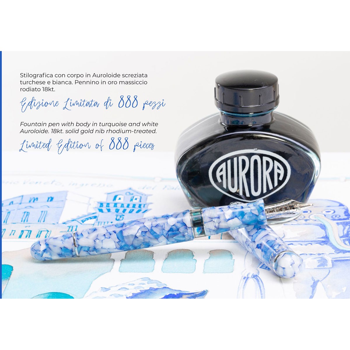 Aurora - 8"88" Matera - Fountain Pen Aurora - 8"88" Matera - Fountain Pen