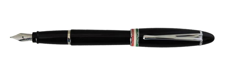 Aurora - Ipsilon Italia - Black Glossy Resin - Fountain Pen Aurora - Ipsilon Italia - Black Glossy Resin - Fountain Pen