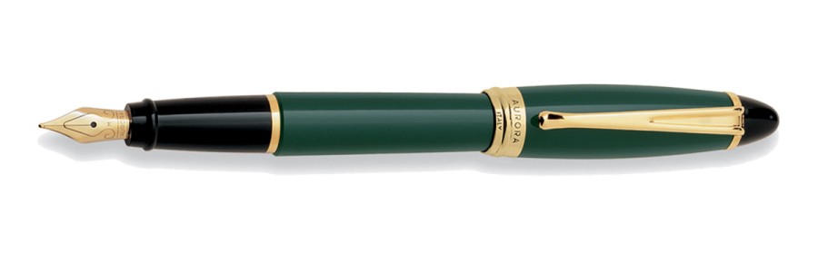 Aurora - Ipsilon - Glossy Resin - Green Emerald - Fountain Pen Aurora - Ipsilon - Glossy Resin - Green Emerald - Fountain Pen