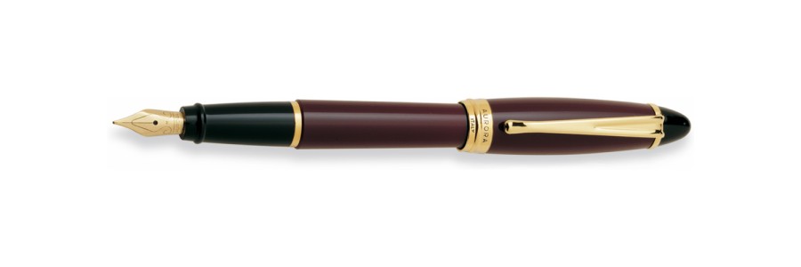 Aurora - Ipsilon - Glossy Resin - Bordeaux - Fountain Pen Aurora - Ipsilon - Glossy Resin - Bordeaux - Fountain Pen