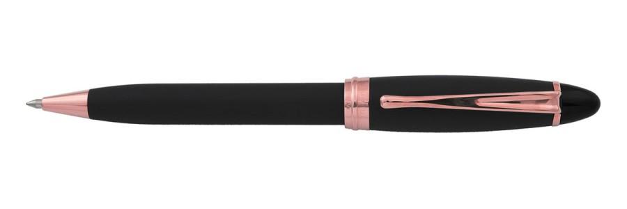 Aurora - Ipsilon Satin Black Oro Rosa - Penna a sfera Aurora - Ipsilon Satin Black Oro Rosa - Penna a sfera