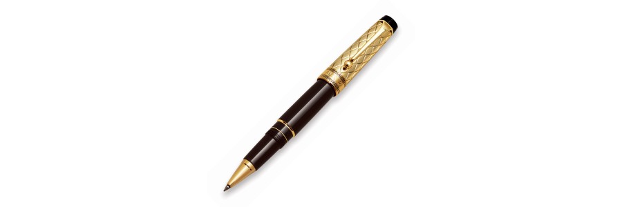 Aurora - Optima - Riflessi - Cappuccio Oro Massiccio 18K - Roller Aurora - Optima - Riflessi - Cappuccio Oro Massiccio 18K - Roller