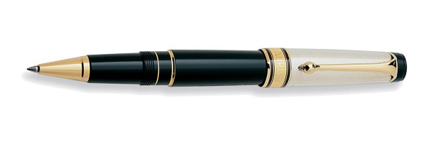 Aurora - Optima - Silver Grana Riso Douè - Rollerball Pen Aurora - Optima - Silver Grana Riso Douè - Rollerball Pen