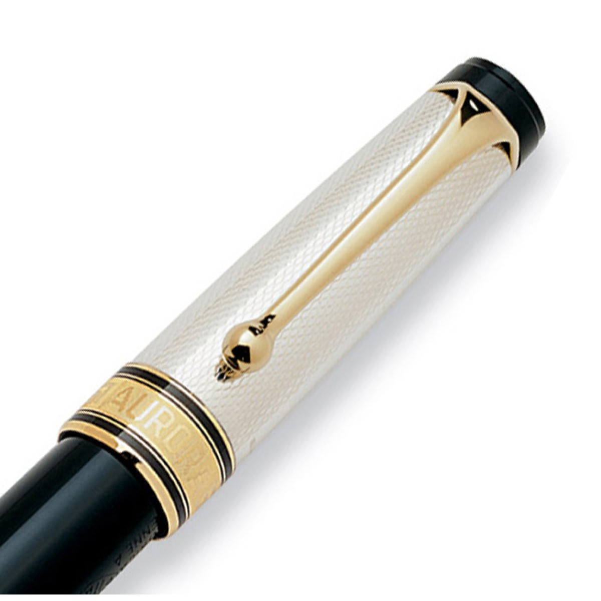 Aurora - Optima - Silver Grana Riso Douè - Rollerball Pen Aurora - Optima - Silver Grana Riso Douè - Rollerball Pen