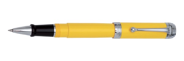 Aurora - Talentum - Glossy Yellow and Chrome - Big Rollerball Pen Aurora - Talentum - Glossy Yellow and Chrome - Big Rollerball Pen