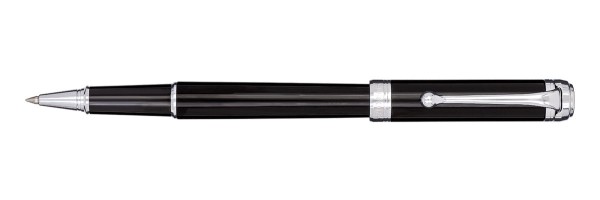 Aurora - Talentum - Glossy Black and Chrome - Finesse Rollerball Pen Aurora - Talentum - Glossy Black and Chrome - Finesse Rollerball Pen