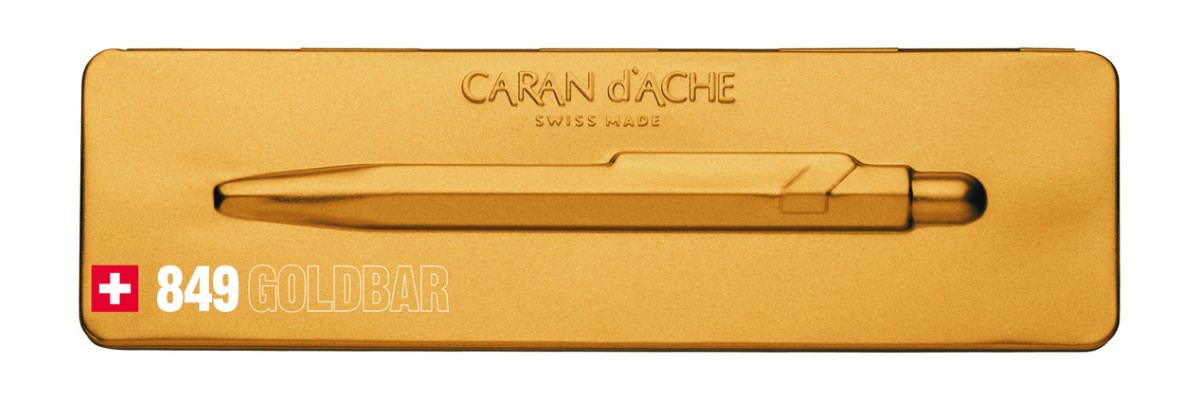 Caran d'Ache - 849 Gift Collection - GoldBar - Penna a sfera Caran d'Ache - 849 Gift Collection - GoldBar - Penna a sfera