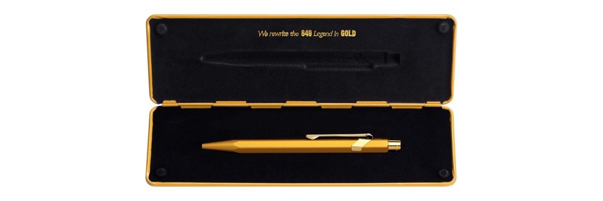 Caran d'Ache - 849 Gift Collection - GoldBar - Penna a sfera Caran d'Ache - 849 Gift Collection - GoldBar - Penna a sfera