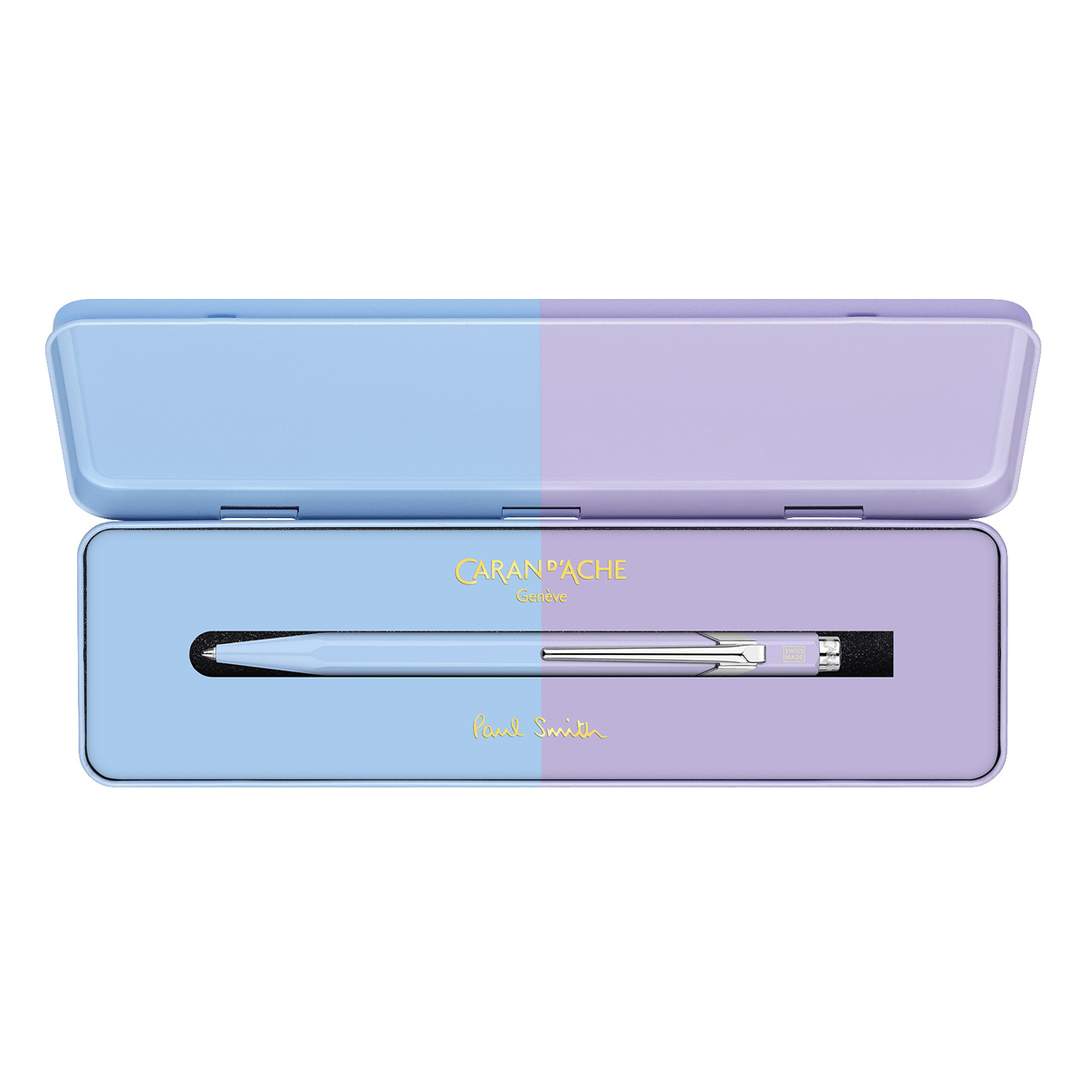 Caran d'Ache - 849 Paul Smith 2023 - Sky Blue and Lavender - Penna a sfera Caran d'Ache - 849 Paul Smith 2023 - Sky Blue and Lavender - Penna a sfera