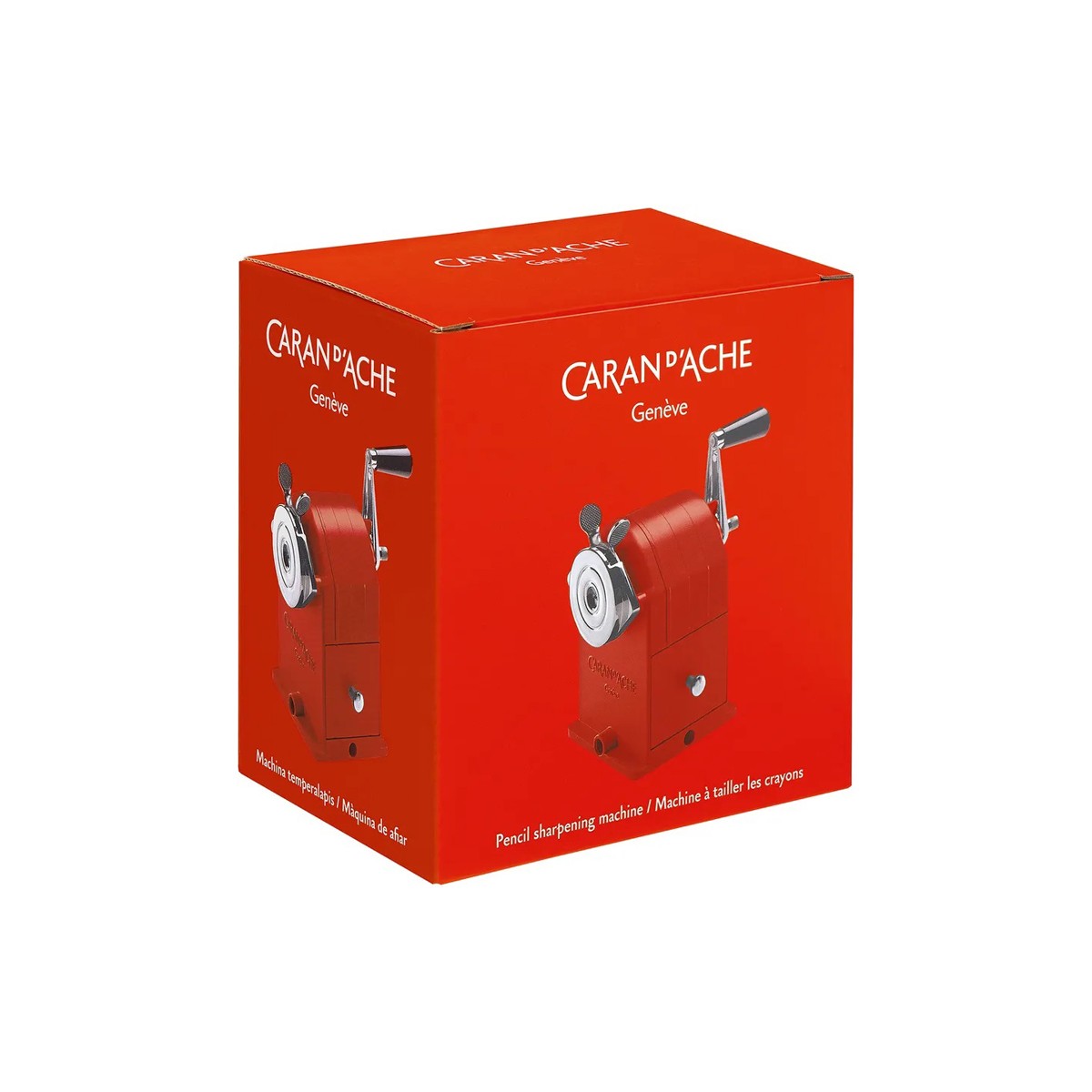 Caran D'ache - Crank Pencil Sharpener Red Caran D'ache - Crank Pencil Sharpener Red