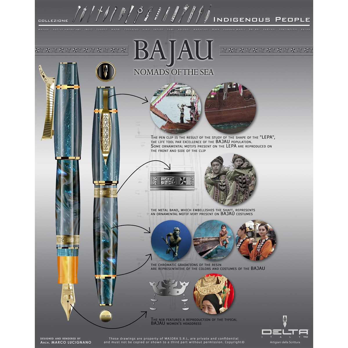 DELTA – Indigenous People - BAJAU - Stilografica