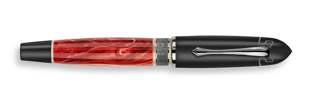 Delta - GLADIATOR – Roma - Aeterna Collection - Fountain Pen Rutenium - 14Kt. Gold Nib Delta - GLADIATOR – Roma - Aeterna Collection - Fountain Pen Rutenium - 14Kt. Gold Nib