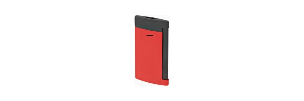 Dupont - 027749 - Accendino Slim 7 - Matt nero e rosso Dupont - 027749 - Accendino Slim 7 - Matt nero e rosso