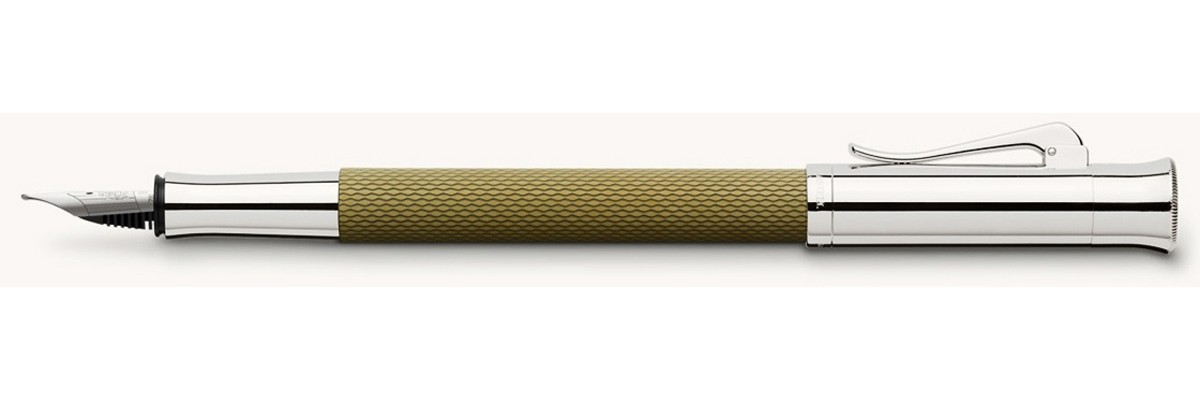Graf von Faber Castell - Guilloche - Stilografica Verde Oliva Graf von Faber Castell - Guilloche - Stilografica Verde Oliva