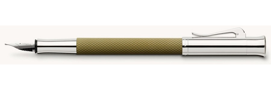Graf von Faber Castell - Guilloche - Stilografica Verde Oliva Graf von Faber Castell - Guilloche - Stilografica Verde Oliva