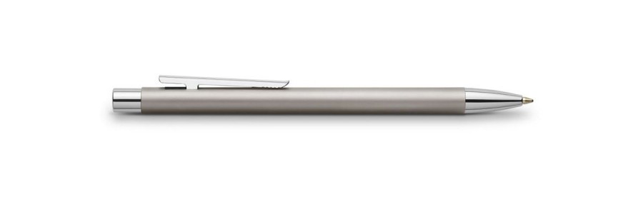 Faber Castell - Neo Slim - Penna a sfera - Acciaio satinato opaco Faber Castell - Neo Slim - Penna a sfera - Acciaio satinato opaco