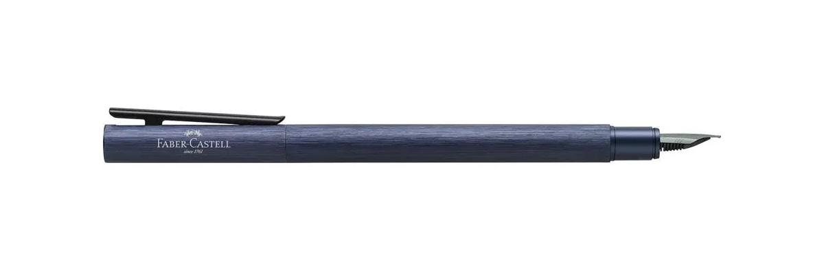 Faber Castell - Neo Slim - Stilografica - Aluminium Dark Blue Faber Castell - Neo Slim - Stilografica - Aluminium Dark Blue