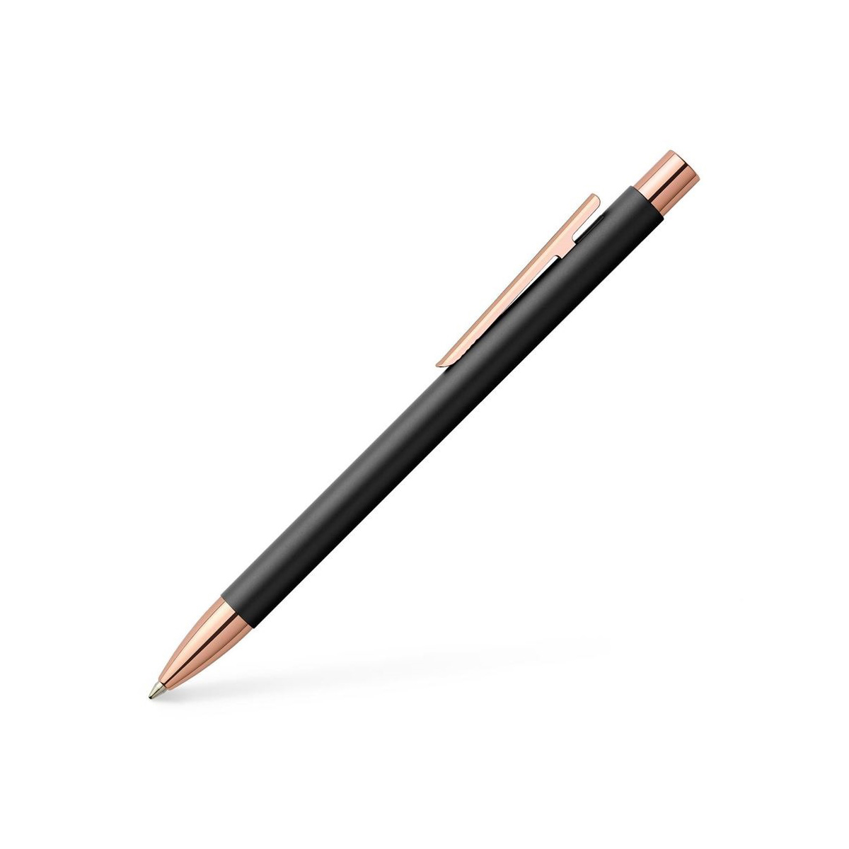 Faber Castell - Neo Slim - Penna a sfera - Nera Oro Rosa Faber Castell - Neo Slim - Penna a sfera - Nera Oro Rosa
