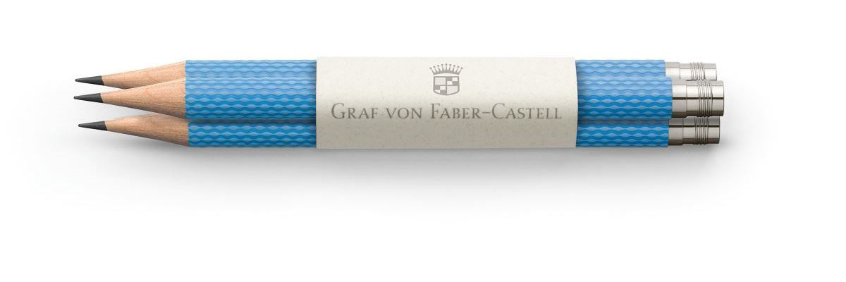 Graf von Faber Castell - 3 spare pencils Perfect Pencil - Gulf Blue Graf von Faber Castell - 3 spare pencils Perfect Pencil - Gulf Blue