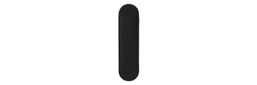 Leonardo Officina Italiana - Astuccio Portapenne - 1 Posto Nero Leonardo Officina Italiana - Astuccio Portapenne - 1 Posto Nero
