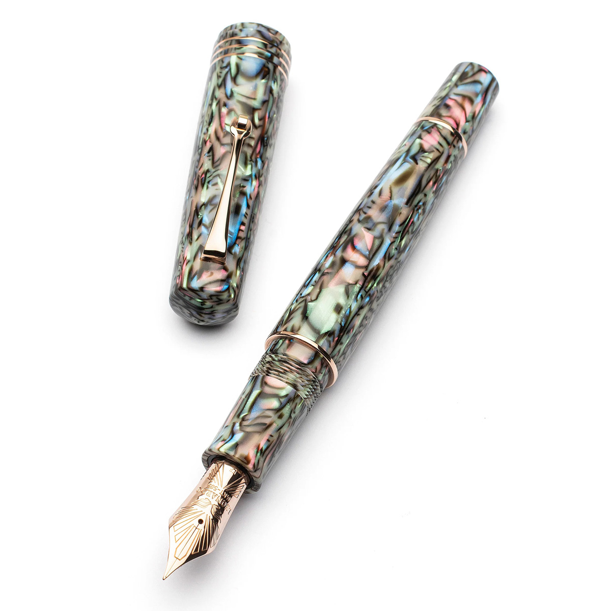 Leonardo Officina Italiana - MZG LeonArco - Abalone - Celluloide - #8 gold nib Leonardo Officina Italiana - MZG LeonArco - Abalone - Celluloide - #8 gold nib