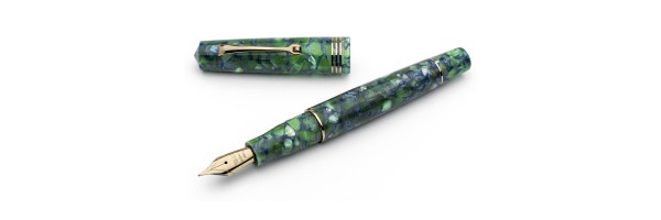 Leonardo Officina Italiana - Momento Zero resina - Green Blue GT - Stilografica - Pennino acciaio Leonardo Officina Italiana - Momento Zero resina - Green Blue GT - Stilografica - Pennino acciaio