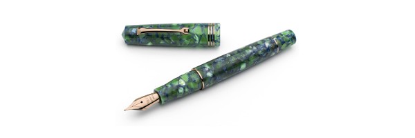 Leonardo Officina Italiana - Momento Zero resina - Green Blue RGT - Stilografica - Pennino acciaio Leonardo Officina Italiana - Momento Zero resina - Green Blue RGT - Stilografica - Pennino acciaio