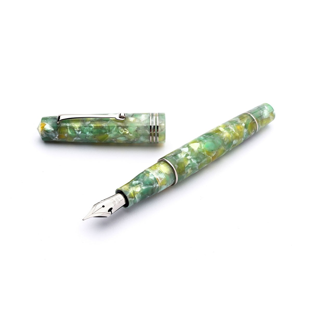 Leonardo Officina Italiana - Momento Zero resina - Green Jade ST - Stilografica - Pennino acciaio Leonardo Officina Italiana - Momento Zero resina - Green Jade ST - Stilografica - Pennino acciaio