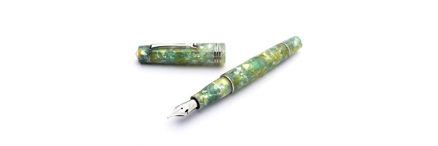Leonardo Officina Italiana - Momento Zero resina - Green Jade ST - Stilografica - Pennino acciaio Leonardo Officina Italiana - Momento Zero resina - Green Jade ST - Stilografica - Pennino acciaio