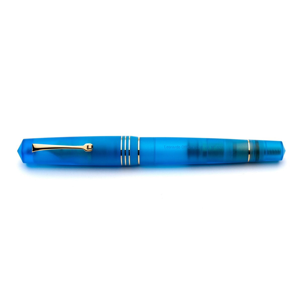 Leonardo Officina Italiana - Momento Zero Pura Gold Aqua Blue - Stilografica - Pennino oro giallo Leonardo Officina Italiana - Momento Zero Pura Gold Aqua Blue - Stilografica - Pennino oro giallo