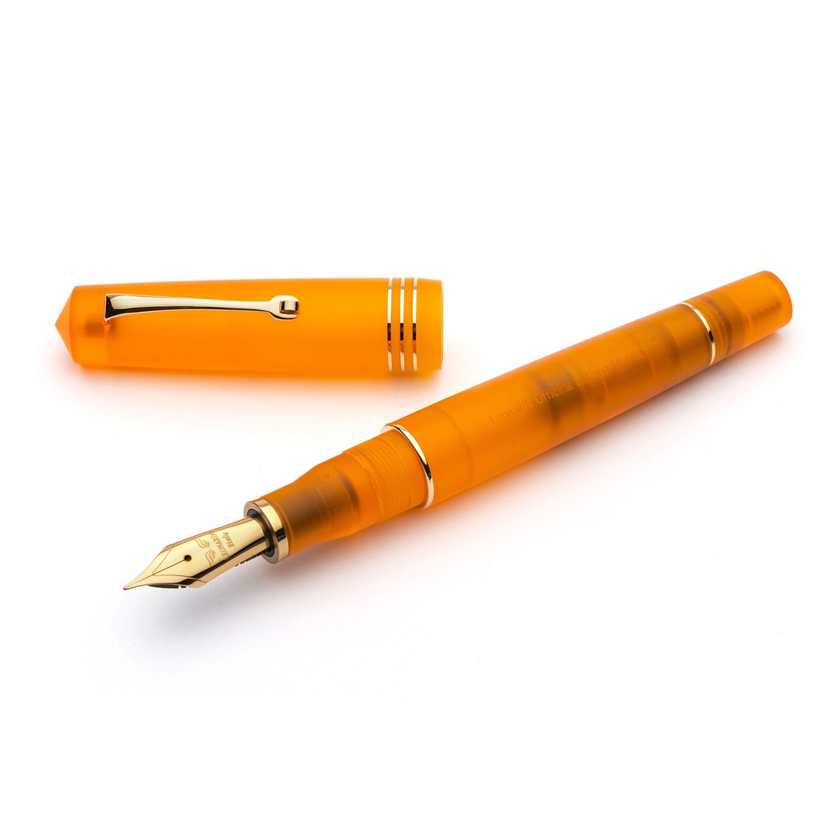 Leonardo Officina Italiana - Momento Zero Pura Gold Flame Orange - Stilografica - Pennino oro giallo Leonardo Officina Italiana - Momento Zero Pura Gold Flame Orange - Stilografica - Pennino oro giallo