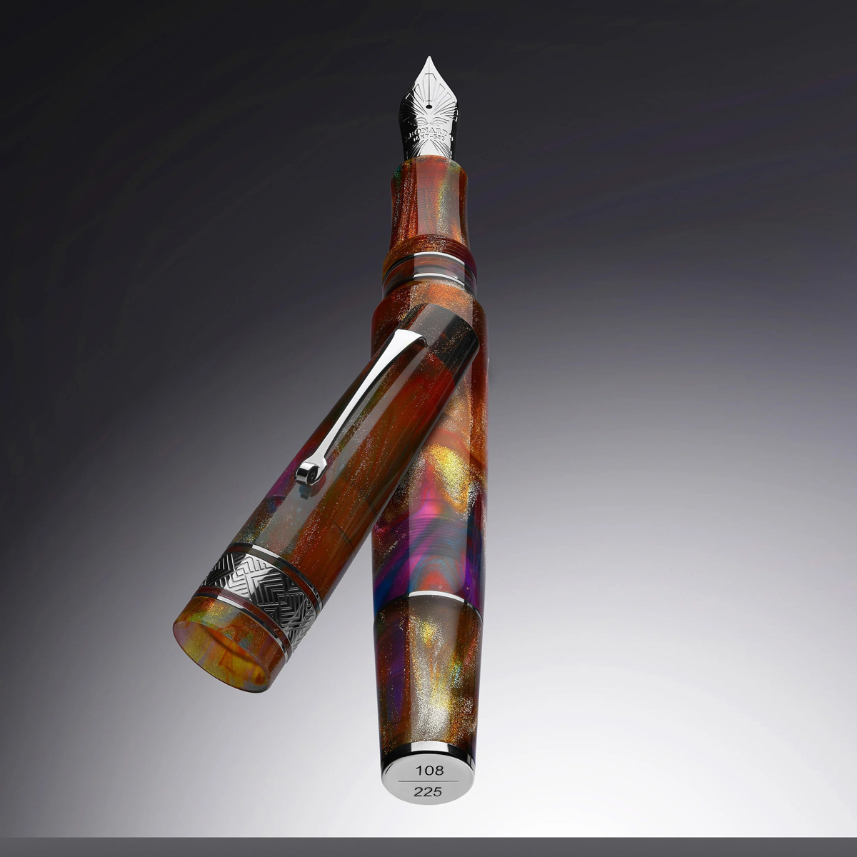 Leonardo Officina Italiana - Supernova PM5 ST 14k #8 Gold nib - Finiture Siver Leonardo Officina Italiana - Supernova PM5 ST 14k #8 Gold nib - Finiture Siver