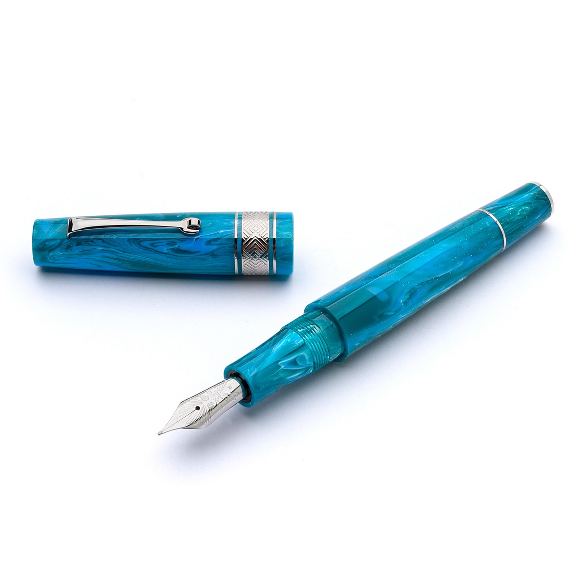 Leonardo Officina Italiana - Supernova Regular Size - Star Light Blue ST - Stilografica - Pennino acciaio Leonardo Officina Italiana - Supernova Regular Size - Star Light Blue ST - Stilografica - Pennino acciaio