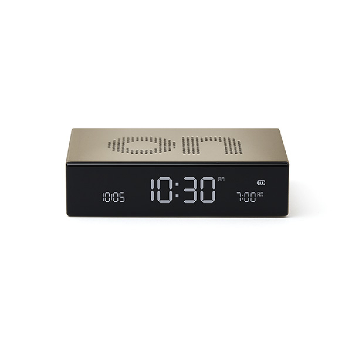 Lexon - Flip Premium - Reversible LCD alarm clock - Gold Lexon - Flip Premium - Reversible LCD alarm clock - Gold