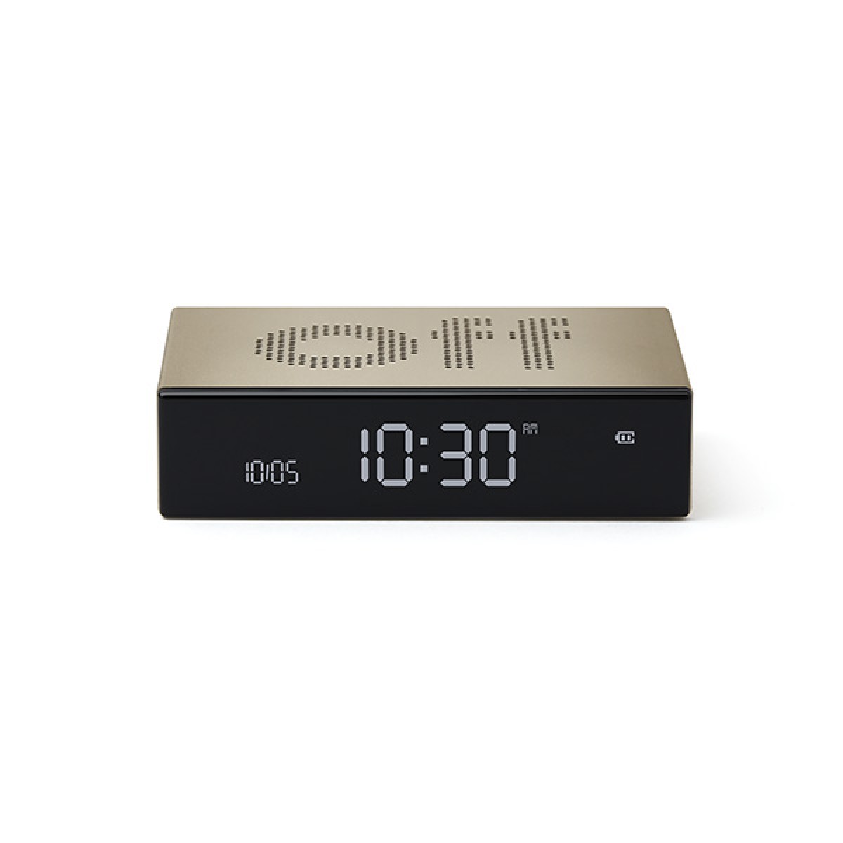 Lexon - Flip Premium - Reversible LCD alarm clock - Gold Lexon - Flip Premium - Reversible LCD alarm clock - Gold