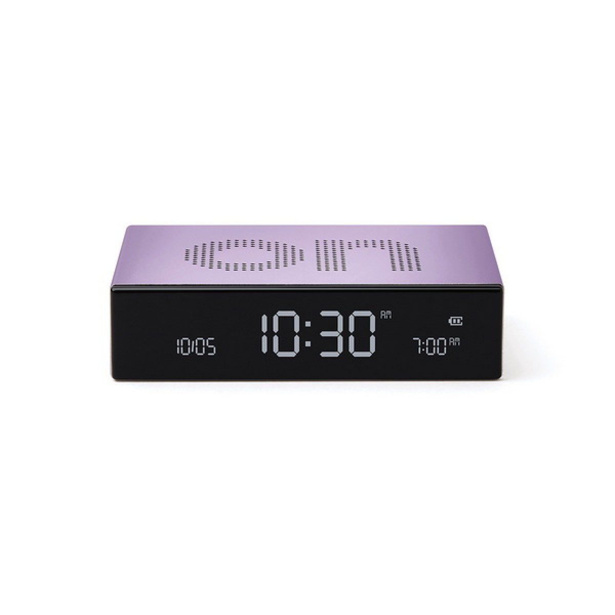 Lexon - Flip Premium - Reversible LCD alarm clock - Light Lilac Lexon - Flip Premium - Reversible LCD alarm clock - Light Lilac