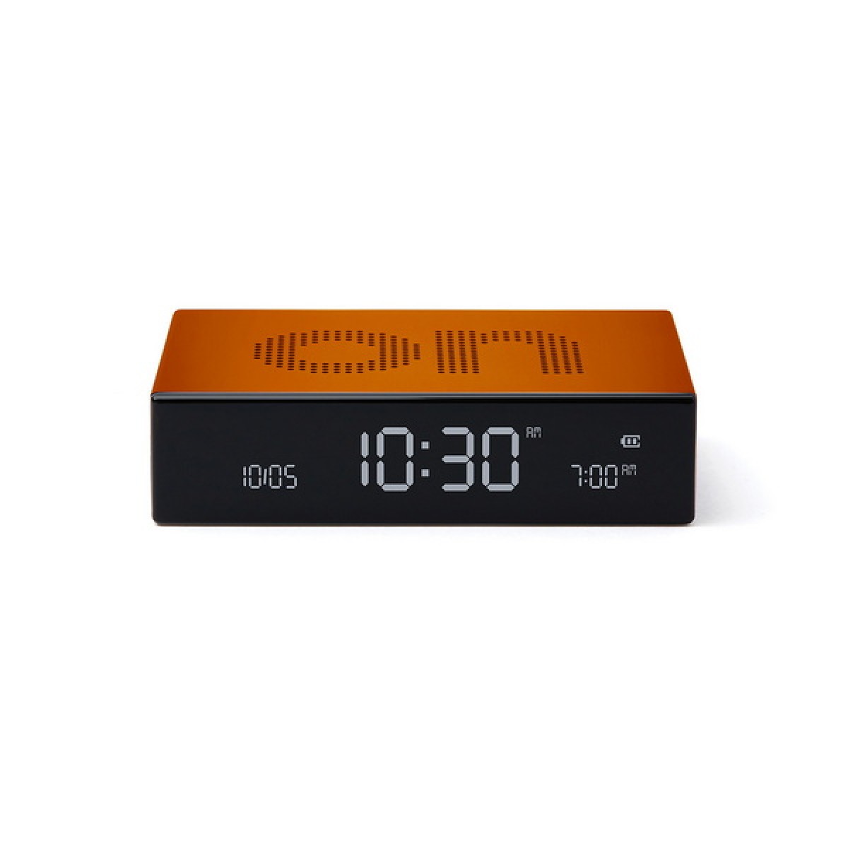Lexon - Flip Premium - Reversible LCD alarm clock - Orange Lexon - Flip Premium - Reversible LCD alarm clock - Orange