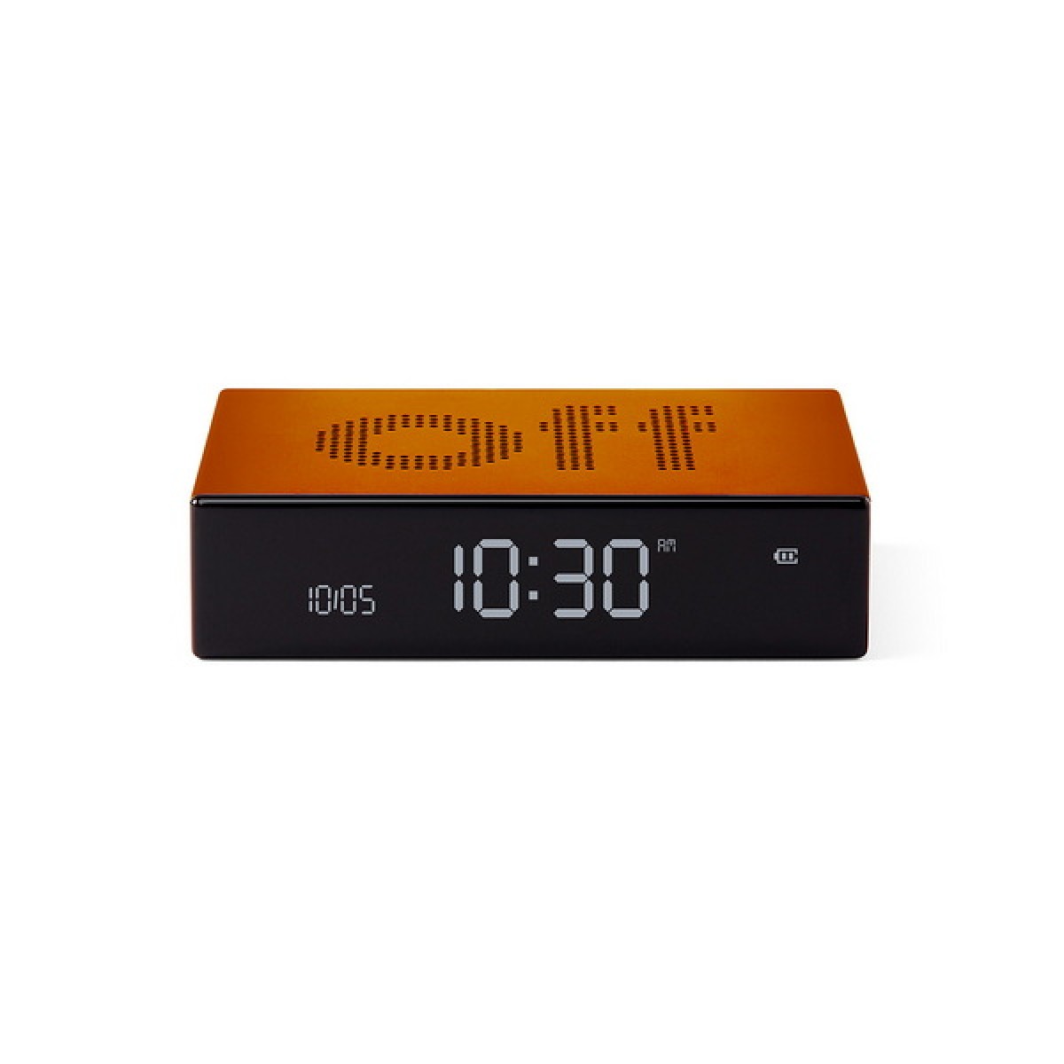 Lexon - Flip Premium - Reversible LCD alarm clock - Orange Lexon - Flip Premium - Reversible LCD alarm clock - Orange