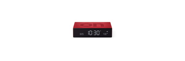 Lexon - Flip Premium - Reversible LCD alarm clock - Red Lexon - Flip Premium - Reversible LCD alarm clock - Red