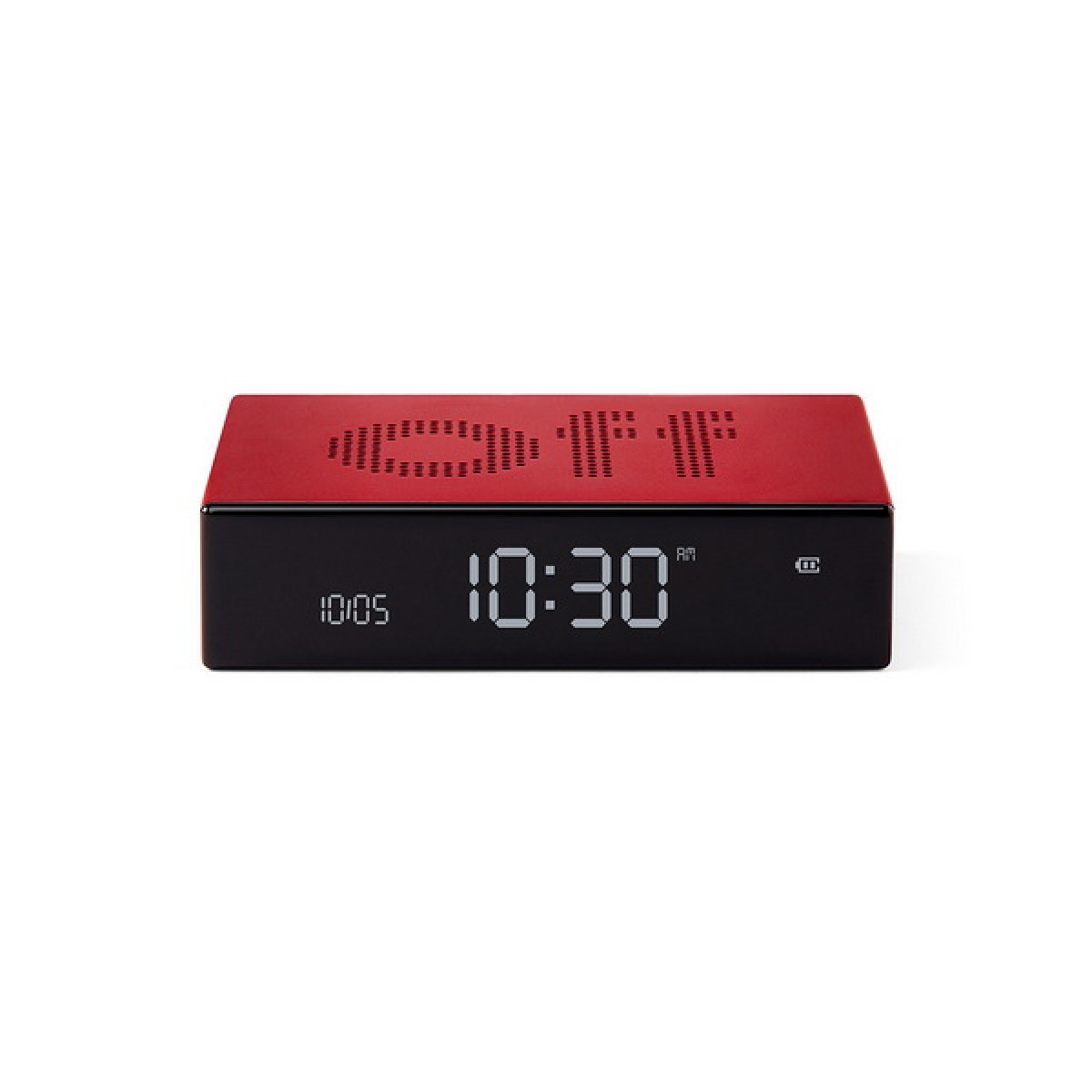 Lexon - Flip Premium - Reversible LCD alarm clock - Red Lexon - Flip Premium - Reversible LCD alarm clock - Red