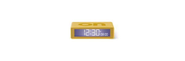 Lexon - Flip - Reversible LCD alarm clock - Rubber Yellow Lexon - Flip - Reversible LCD alarm clock - Rubber Yellow