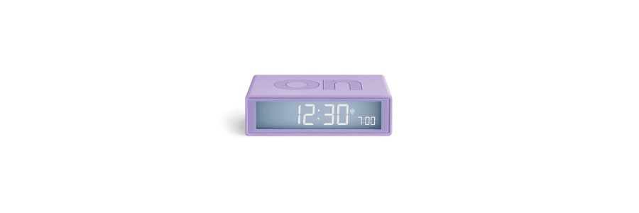 Lexon - Flip - Reversible LCD alarm clock - Light Lilac Lexon - Flip - Reversible LCD alarm clock - Light Lilac