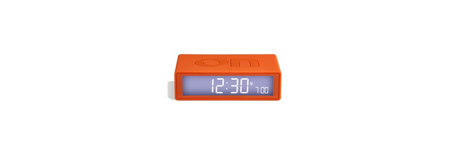 Lexon - Flip - Reversible LCD alarm clock - Orange Lexon - Flip - Reversible LCD alarm clock - Orange